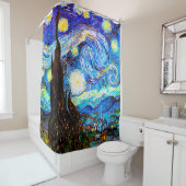 Rideaux De Douche Starry Night Van Gogh Art (En situation)