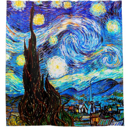 Rideaux De Douche Starry Night Van Gogh Art (Devant)