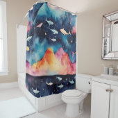 Rideaux De Douche Starry Seascape (En situation)