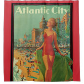 Rideaux De Douche Station balnéaire d'Atlantic City, Pennsylvania Ra (Devant)