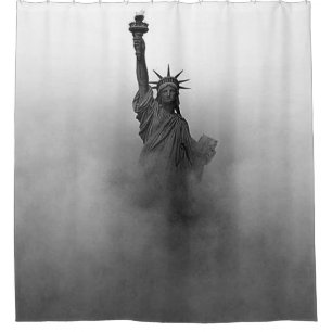 Rideaux De Douche Statue de NYC de la liberté patriotique en