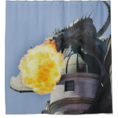 Rideaux De Douche Statue du dragon de la respiration du feu (Devant)