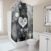 Rideaux De Douche Steampunk, coeur merveilleux (En situation)