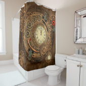 Rideaux De Douche Steampunk, rouages merveilleux (En situation)