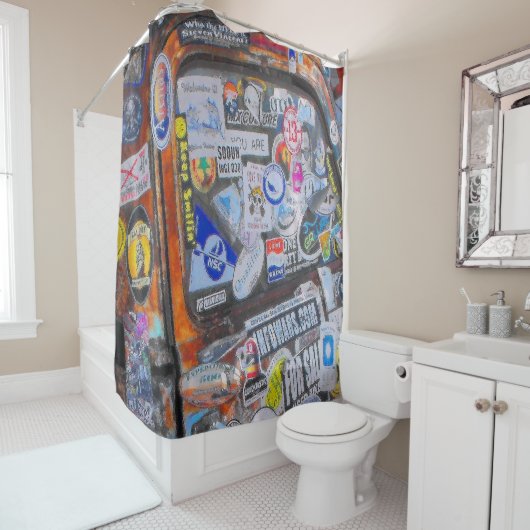 Rideaux De Douche Stickers (En situation)