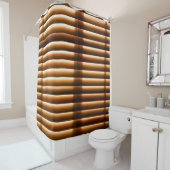 Rideaux De Douche stores Brown de fenêtres fermées (En situation)