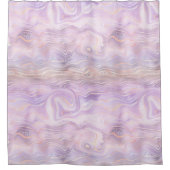 Rideaux De Douche Strate de marbre violet lavande (Devant)