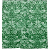 Rideaux De Douche Strawberry Thief Green, William Morris (Devant)