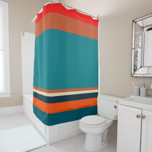 Rideaux De Douche Stripes du sud-ouest 29 (En situation)