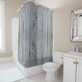 Rideaux De Douche Structure du grain de bois de texture (En situation)