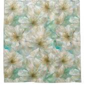 Rideaux De Douche Stunning Green Luxury Pearl Floral (Devant)