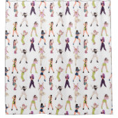 Rideaux De Douche Style Anime Kpop Idol Danser Filles (Devant)