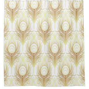Rideaux De Douche Style Art déco motif géométrique transparent en no