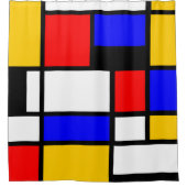 Rideaux De Douche Style Art Mondrian (Devant)