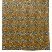 Rideaux De Douche Style Batik Floral Abstrait africain (Devant)