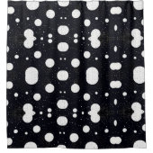 Rideaux De Douche Style circulaire espace noir et blanc 5 (Devant)