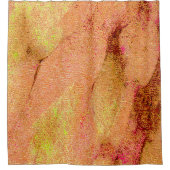 Rideaux De Douche Style cuir ridé avec peinture usée, saumon (Devant)