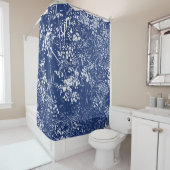 Rideaux De Douche Style Cyanotype Parsley (En situation)