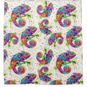 Rideaux De Douche Style d'aquarelle des teintures Chameleon (Devant)