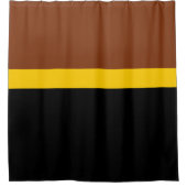 Rideaux De Douche Style de bloc de couleur Brown jaune (Devant)