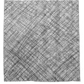 Rideaux De Douche Style de texture japonaise lignes simples gribouil (Devant)