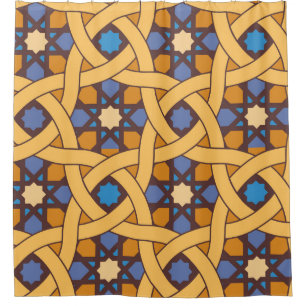 Rideaux De Douche Style ethnique Abstrait Motif de mosaïque