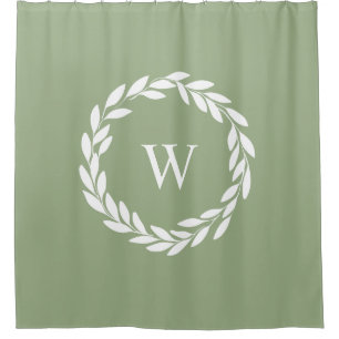 Rideaux De Douche Style Ferme moderne Chic Monogramme