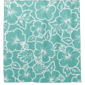 Rideaux De Douche Style floral tropical hawaïen (Devant)