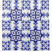 Rideaux De Douche style italien, majolica, carreaux, (Devant)