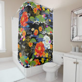 Rideaux De Douche Style japonais yuzen (En situation)