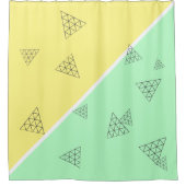 Rideaux De Douche Style Pyramide Triangle Géométrie Pastel (Devant)