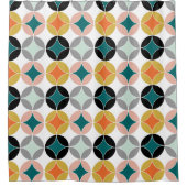 Rideaux De Douche Style rétro moderne du milieu du siècle (Devant)