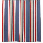 Rideaux De Douche Style Sailor Stripe Thème Nautique (Devant)