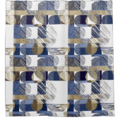 Rideaux De Douche Stylé texturé géométrique (Devant)