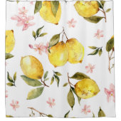 Rideaux De Douche Style Toscane citron floral (Devant)