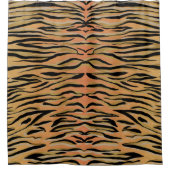 Rideaux De Douche Stylish Black Gold Tiger Animal Print (Devant)