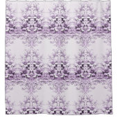 Rideaux De Douche Stylish Purple Flowers Shower Curtain (Devant)
