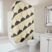 Rideaux De Douche Stylistique gris d'or de parapluie (En situation)