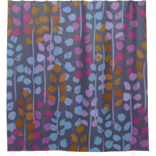 Rideaux De Douche Stylized floral seamless pattern. Vintage imitatio