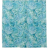 Rideaux De Douche Succulents bleus (Devant)