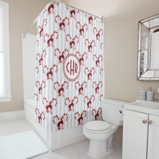 Rideaux De Douche Sucre de canne mignon et lunatique (En situation)