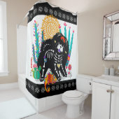 Rideaux De Douche SUGARSKULL NIRVANA Chow Chien (En situation)