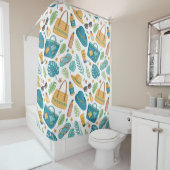 Rideaux De Douche Summer Beach Essentials Pattern (1) (En situation)