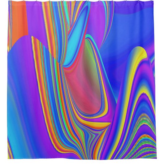 Rideaux De Douche Summerfeel, Rainbowart 3D Abstrait (Devant)