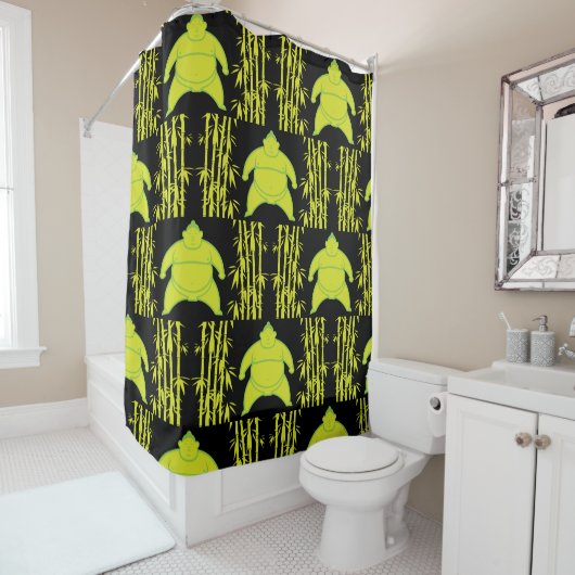 Rideaux De Douche Sumo Wrestler (En situation)