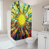 Rideaux De Douche Sun En Abstrait 910 (En situation)