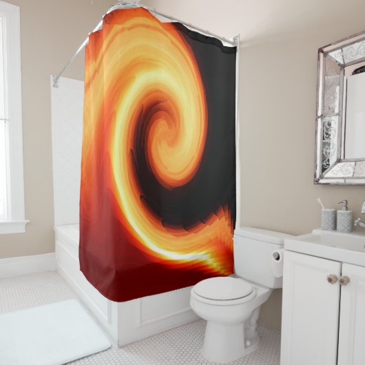 Rideaux De Douche Sun Swirl...... (En situation)