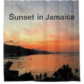 Rideaux De Douche Sunset en Jamaïque (Devant)