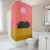 Rideaux De Douche Sunset Island (En situation)