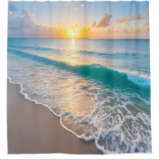Rideaux De Douche Sunset plage (Devant)
